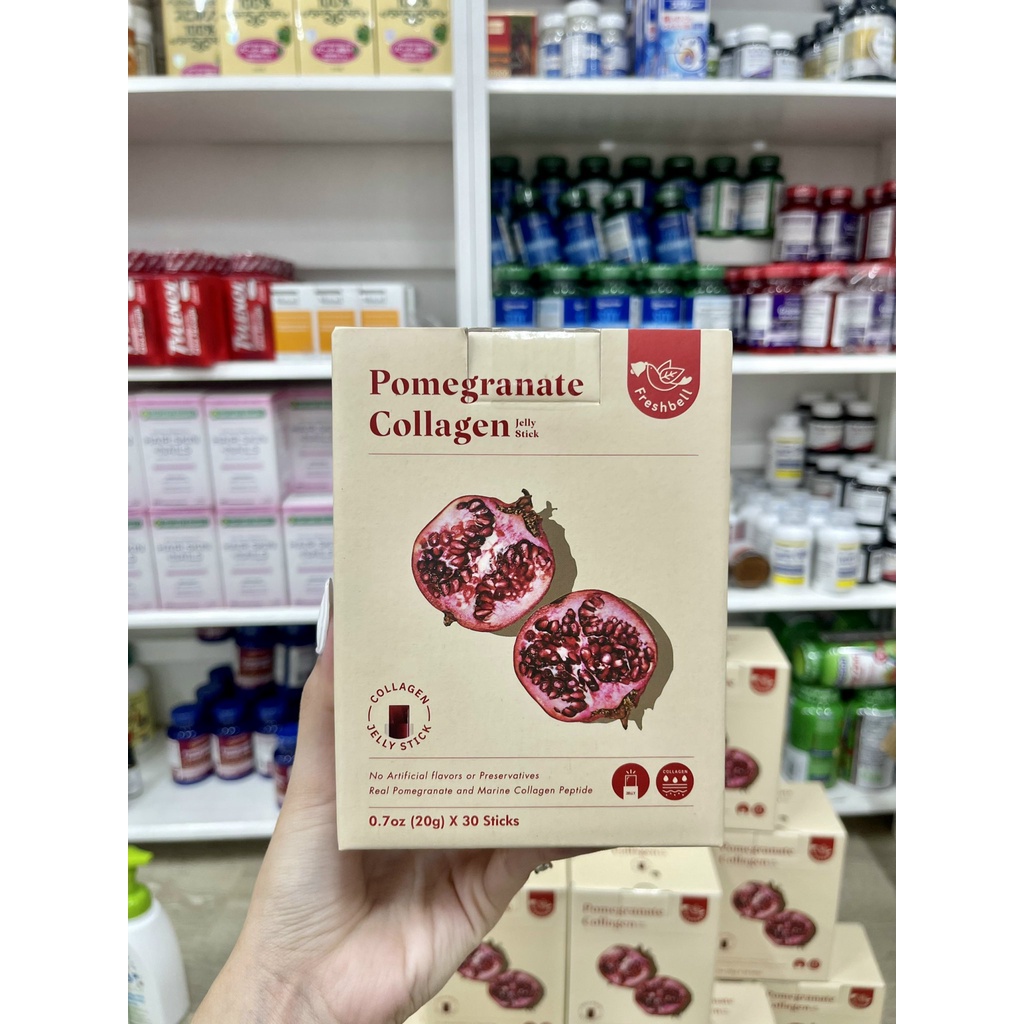 Collagen lựu date 8 2024 dạng thạch collagen beauty pomegranate jelly - ảnh sản phẩm 6