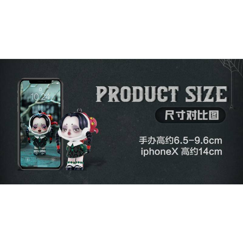 Popmart SKULLPANDA Adams Family Series SP Adams Family Series sp6 Generation Series Liên kết phong cách cơ bản