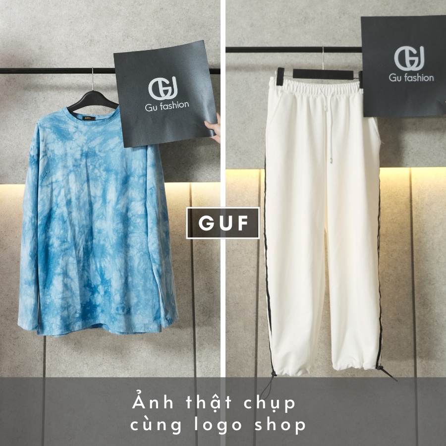 (GIAO NGẤU NHIÊN) Áo Thun Tay Dài Loang Màu Unisex | BigBuy360 - bigbuy360.vn