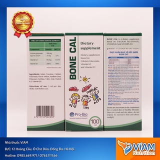 Bổ Sung Canxi,Vitamin D3K2 - Bone Cal.