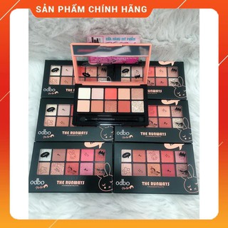 BẢNG PHẤN MẮT 1O Ô ODBO THE RUNWAY TONE CAM HỒNG ĐÀO