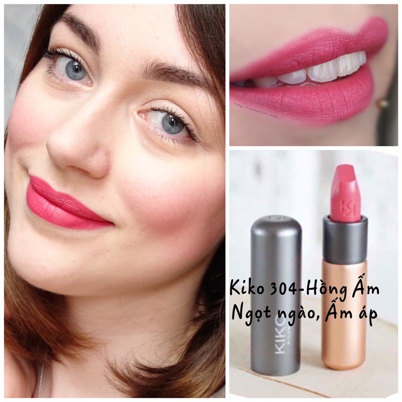 Son lì Kiko Velvet Passion Matte Lipstick - hàng bill Pháp