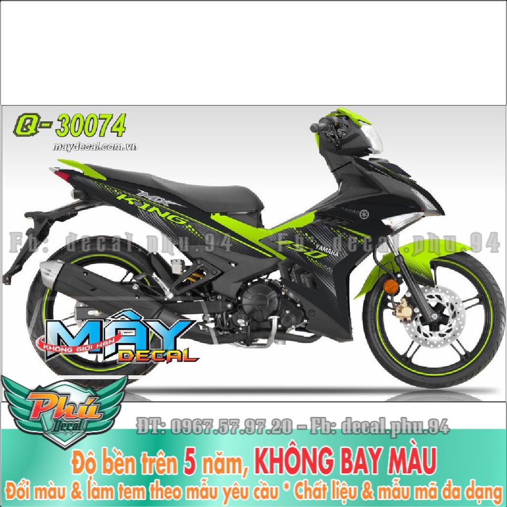 Tem Rời Exciter 150 Mx king xanh đen (K)