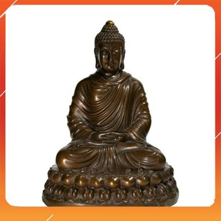 Bổn Sư 30Cm Áo Choàng Cổ Nâu   Tượng Phật
