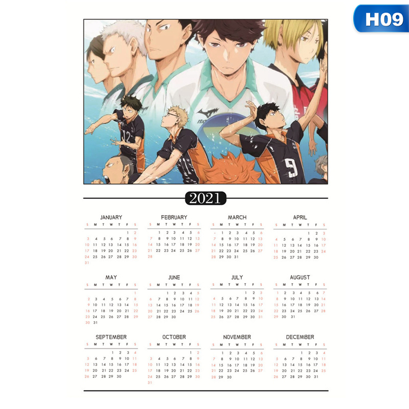 Poster Treo Tường In Hình Cầu Thủ Bóng Chuyền Haikyuu 2021 A3