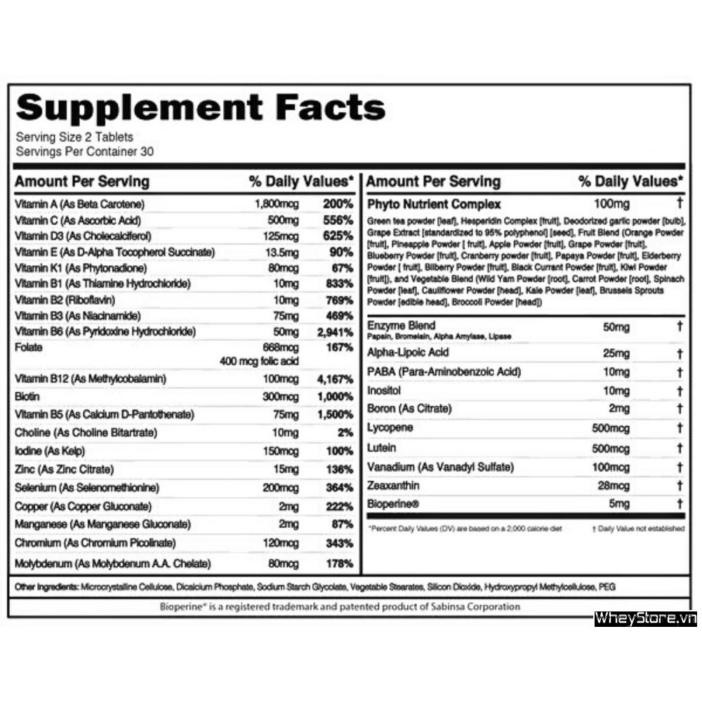 Vitamin Tổng Hợp EVL Vitamode 60 - 120 Viên Chính Hãng