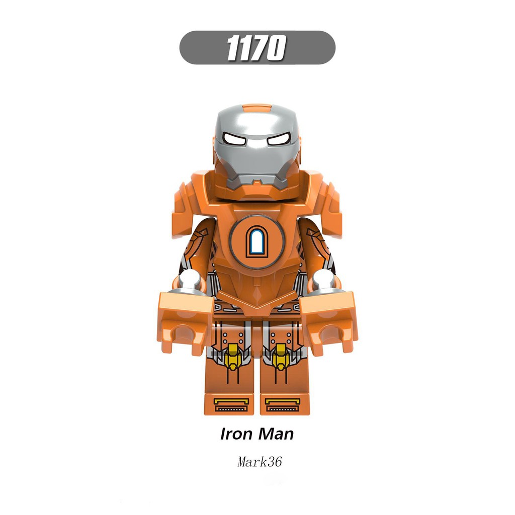 Minifigures Các Mẫu Nhân Vật Ironman Mark 6 Mark42 Mark22 Mark40 Mark36 Mark37 Mark38 Mark41 - Mini Xinh X0246