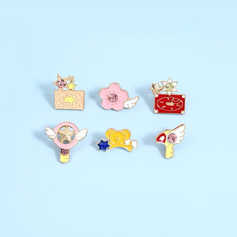 Huy hiệu balo, enamel pin cài áo Thủ lĩnh thẻ bài Sakura chibi │ kim loại │ xem thêm ở phần MÔ TẢ SẢN PHẨM