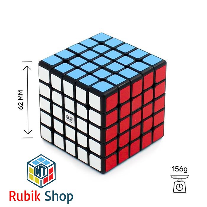 Đồ chơi rubik 5x5x5 - QiYi Qizheng 5x5x5 Black (Màu Đen) - ngocthinhrubik