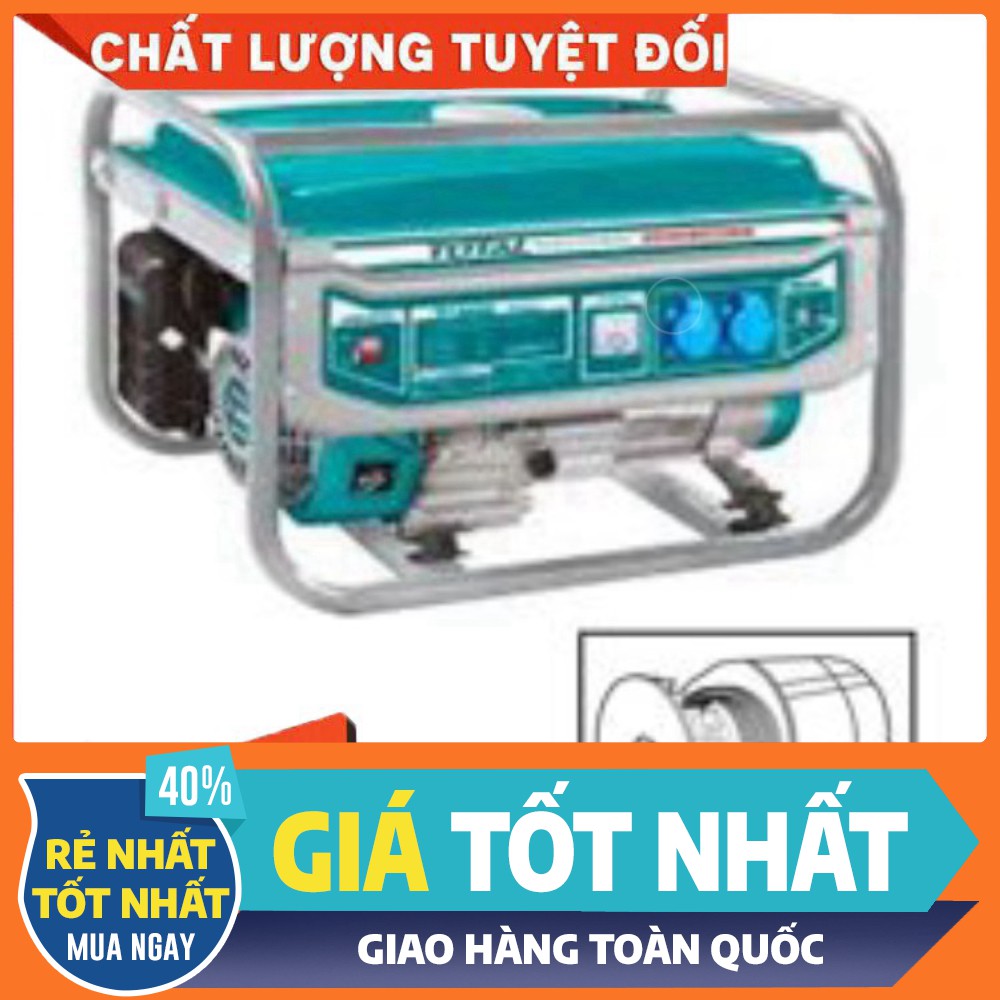 3kW Máy phát điện chạy xăng Total TP130005-1 [bảo hành chính hãng]