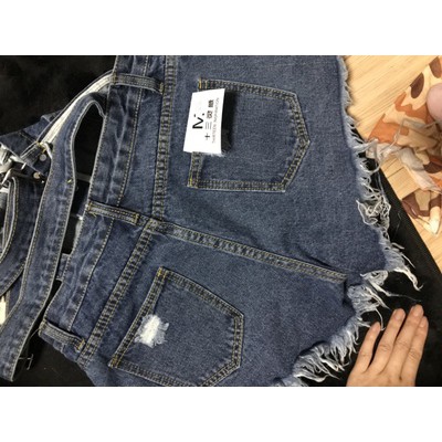 (order) Quần Yếm Short Bò rách ( có ảnh thật) | BigBuy360 - bigbuy360.vn