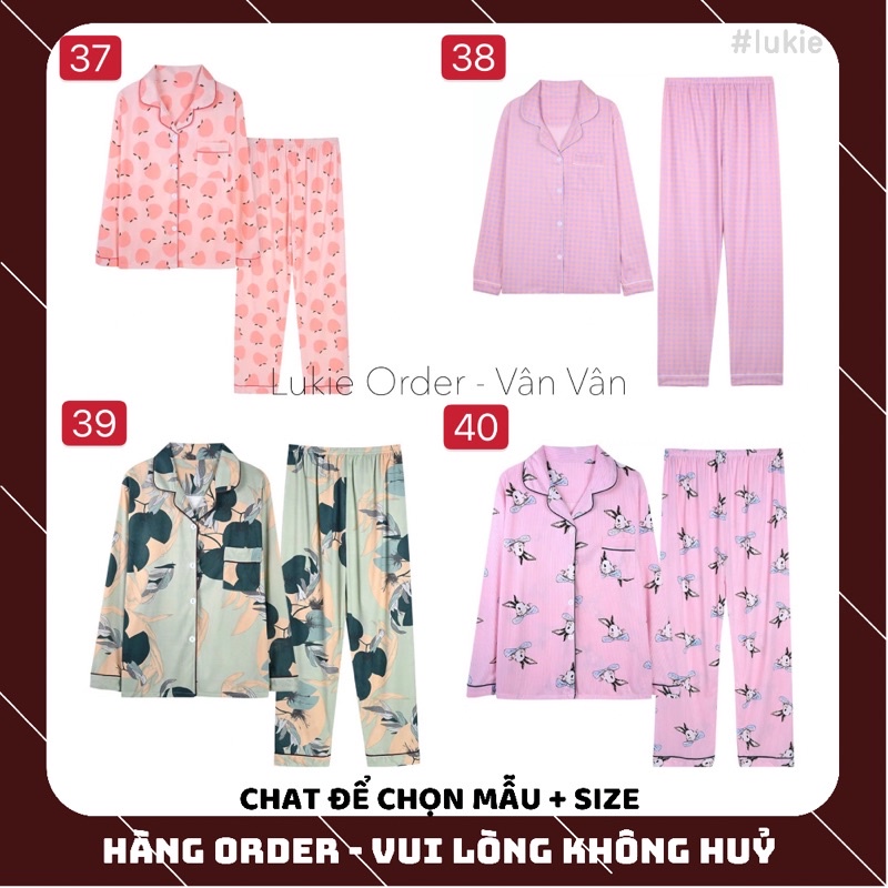 [LUKIE - SẴN 1 BÁO HỒNG SIZE M] Pijama Cotton pha 40 mẫu (Ảnh thật ở cuối)