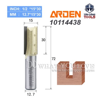 Mũi Router Móc Rãnh Arden 30 x 12mm Cốt 12.7 mm