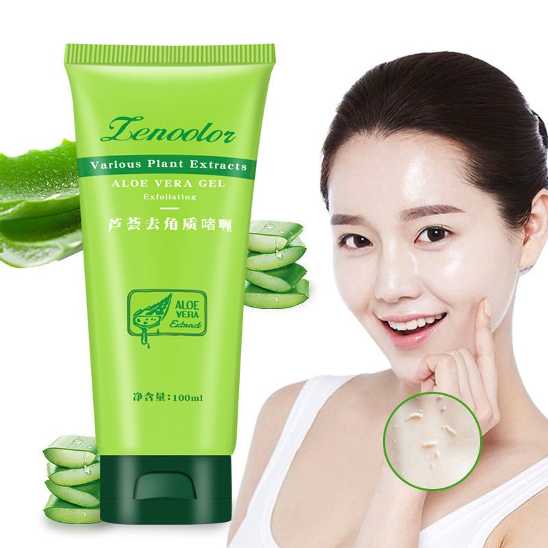 Tẩy Da Chết Lô Hội Trắng Da, Mờ Thâm Xạm ALOE VERA GEL Cao Cấp 100g