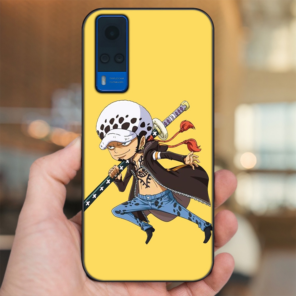 Ốp lưng Vivo Y51 2020, Y53s viền đen in hình Law One Piece
