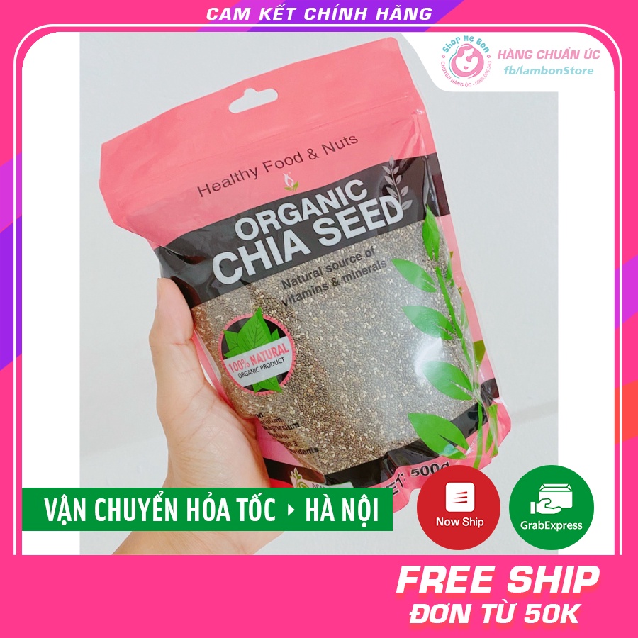 Hạt chia hữu cơ Healthy Nuts And Seeds Organic của Úc