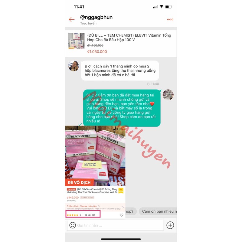 (Đủ Bill+Tem Chemist) Bổ Trứng Tăng Khả Năng Thụ Thai Blackmore Conceive well gold của Úc | BigBuy360 - bigbuy360.vn