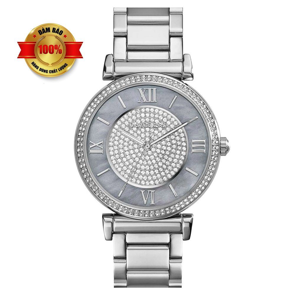 Đồng Hồ Nữ Michael Kors MK3331 - Nền Mặt Số Đính Pha Lê Phá Cách