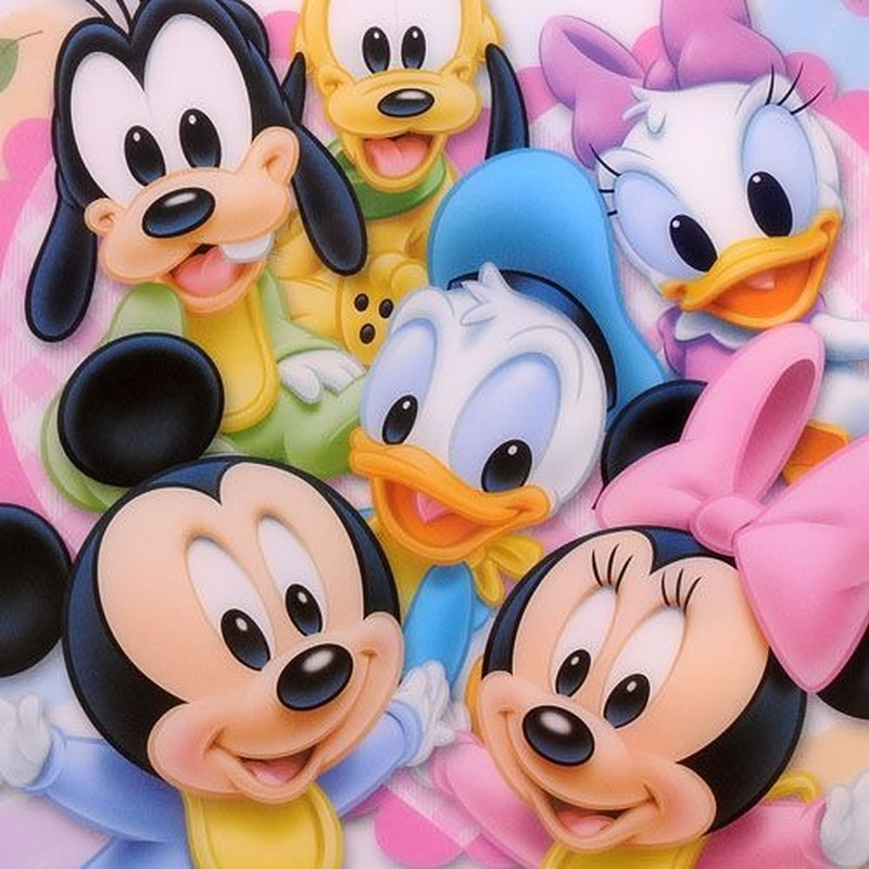 Bộ tranh đính đá 5D họa tiết hoạt hình Mickey Donald độc đáo DIY dùng trang trí nhà cửa 30x30CM