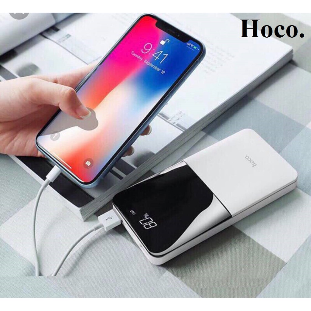 Sạc dự phòng 30000mah chính hãng Hoco J42b 4 cổng sạc cực nhanh