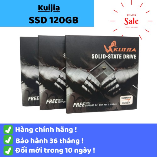 Ổ cứng SSD Kuijia 120Gb. Ổ cứng công nghệ mới nhanh gấp 20x ổ cứng thông thường. Sảm phẩm giành cho máy tính bàn