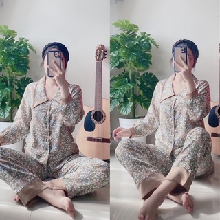 Bộ ngủ lụa Maingo cao cấp tay dài quần dài
