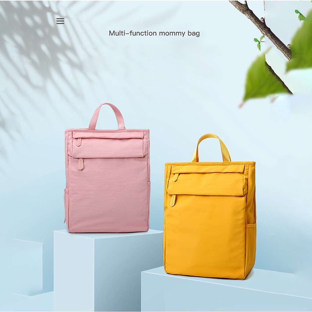 Túi Vải Oxford Khóa Kéo Siêu Nhẹ Chống Thấm Nước Đa Năng Phong Cách Mới Cho Mẹ Bỉm Sữa