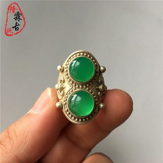 Đồ cổ mạ bạc đính đá kiểu Tây Tạng dễ thương