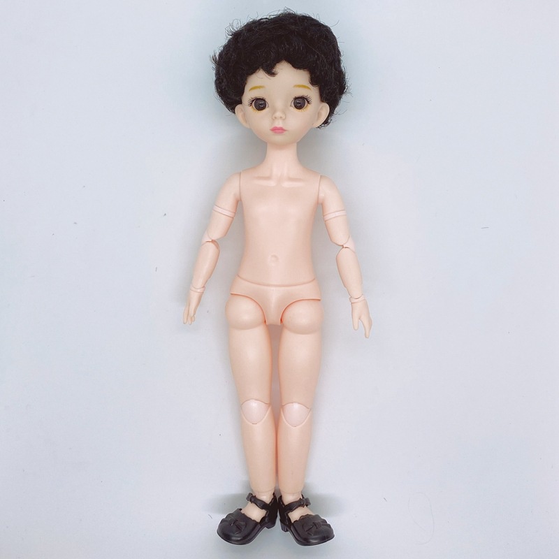 Mô hình đầu búp bê 3D kèm thân 22 khớp nối 30cm tỉ lệ 1:6