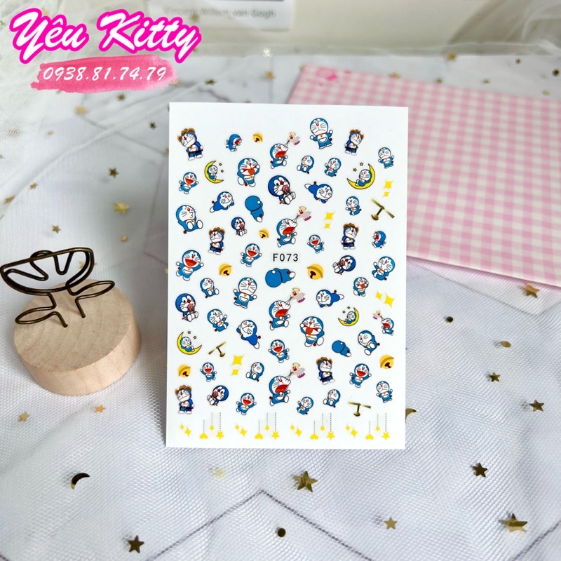 STICKER NAIL DÁN MÓNG DORAEMON