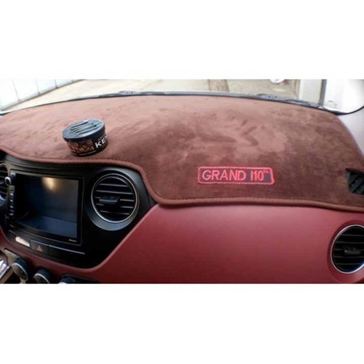 Thảm chống nóng taplo LÔNG CỪU 3 LỚP NHẬT BẢN dùng cho xe Grand i10, đế chống trượt mềm mịn, tơ đẹp, dày dặn