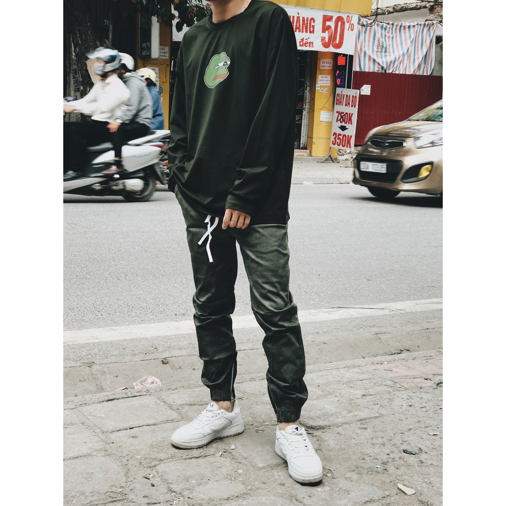 Áo thun dài tay màu xanh bộ đội -5 mẫu (T.A.S Clothes) | BigBuy360 - bigbuy360.vn