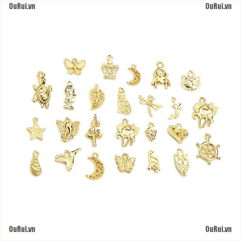 Bộ 50 Mặt Dây Chuyền Tráng Men Thủ Công Xinh Xắn