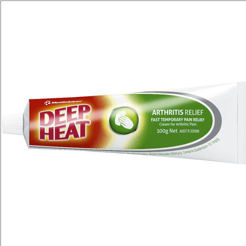 Gel xoa bóp Mentholatum Deep Heat Arthritis Cream 100g