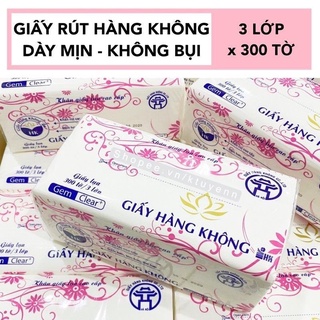 Khăn giấy rút lụa  mềm mịn 3 lớp 300 tờ
