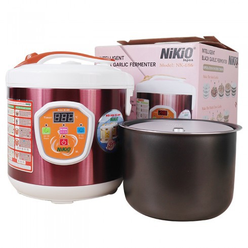 Máy làm tỏi đen tùy chỉnh Nhật Bản Nikio NK-686 - 6L - Màu đỏ tím