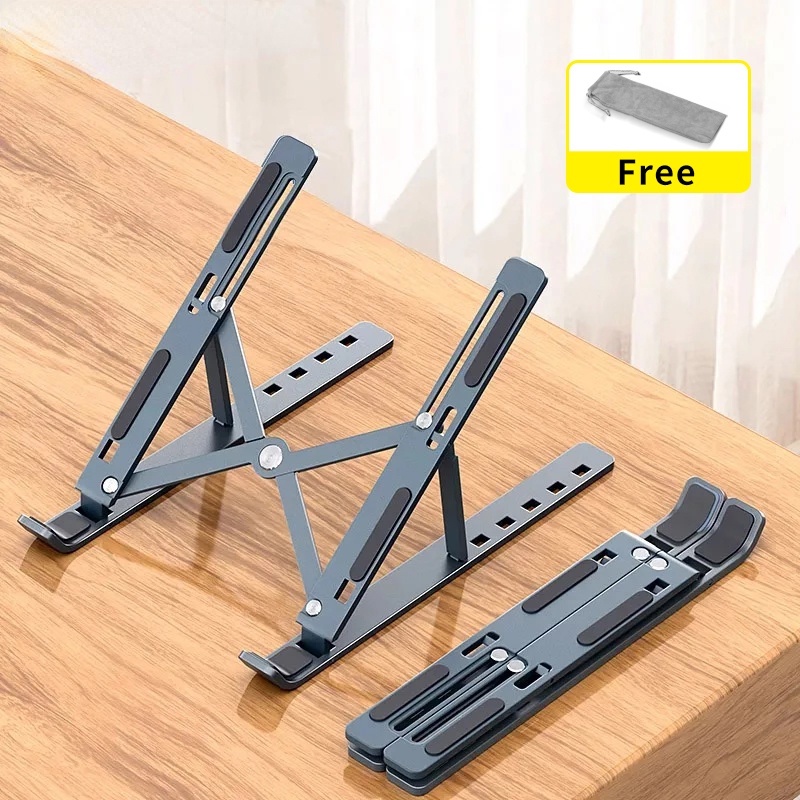 Giá Đỡ Laptop Bằng Nhôm Di Động N3 Tương Thích Với Máy Tính Bảng Từ 10 Đến 15.6 Inch Cho Macbook Lenovo DELL