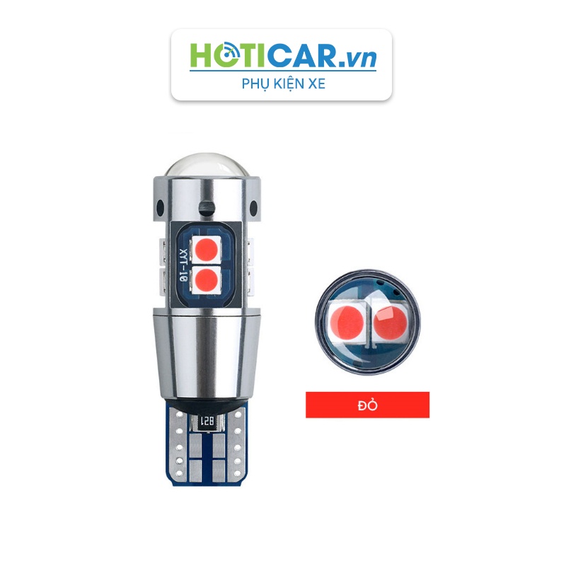 Đèn led xi nhan, demi, đọc sách, trần, cốp, đồng hồ taplo chân T10 chip 3030 T103030-10