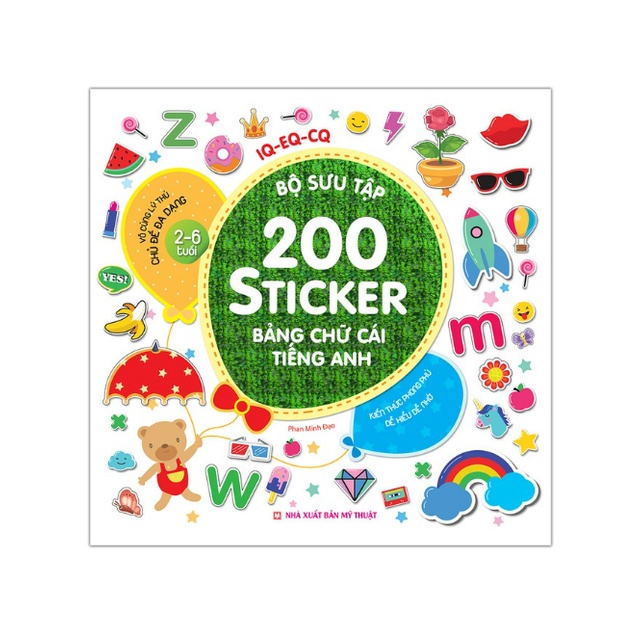 Sách - Combo Bộ sưu tập 200 sticker ( chủ đề đa dạng 2-6 tuổi) 6 cuốn