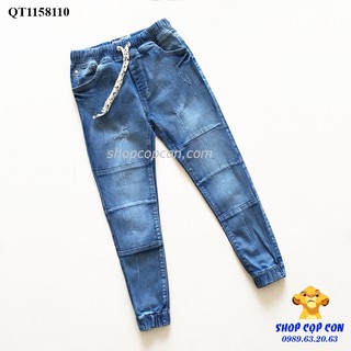 Quần jean dài bo lai cho bé từ 24-30kg