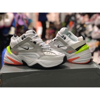 (ảnh thật + video quay chi tiết) giày thể thao m2k trắng gót xanh lá (nam/nữ)