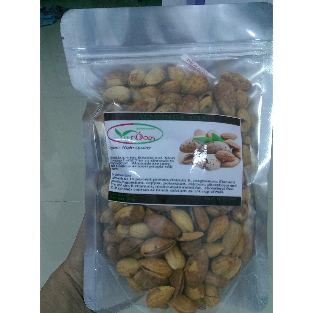 HẠNH NHÂN RANG BƠ MỸ 0.5KG