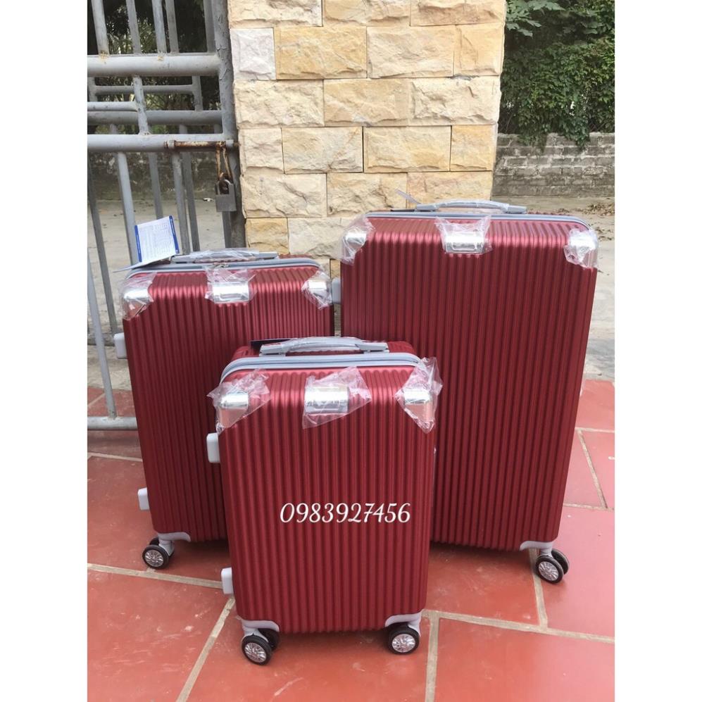 Vali nhựa sọc, sần 841 size  20 đủ màu, đủ size, Hàng chính hãng Hùng Phát,hàng luôn sẵn kho