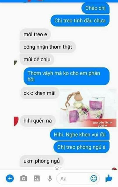 Hàng chính hãng NGÂN BÌNH_ TINH DẦU THƠM TREO  phòng ngủ , tủ quần áo. WC .