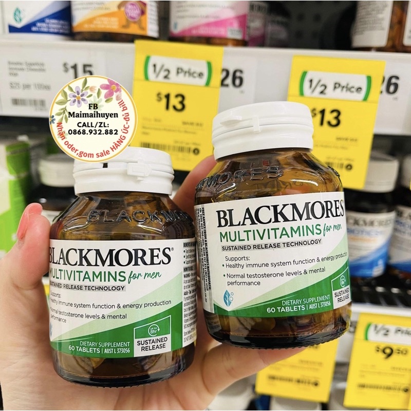 Vitamin Tổng Hợp Cho Nam/Nữ Blackmores lọ 60 viên