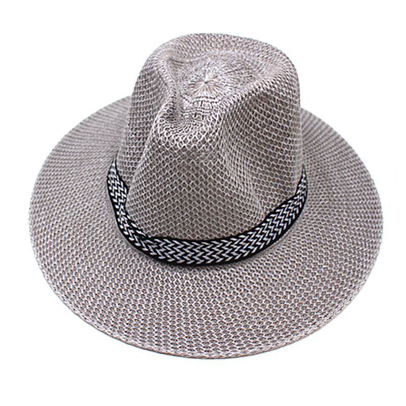 Mũ Cói Rộng Vành Phong Cách Dân Tộc Vintage Dành Cho Nam Nữ