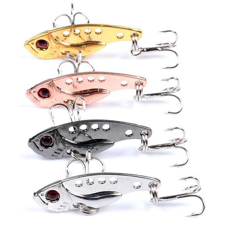 Mồi câu lure cá sắt VIB 3.8g/35mm mồi lure cá lóc, cá chẽm full lưỡi BKK mua,Chất Lượng Cao Mồi câu cá