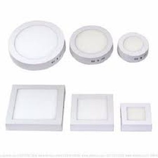 Đèn Led ốp trần nổi 6W vuông (trắng, vàng)