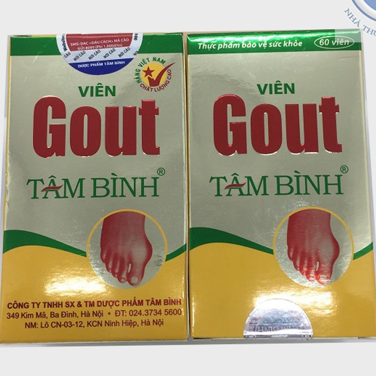 Viên Gout Tâm Bình (Hộp 60 viên)