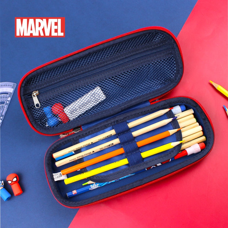 ♛Túi Đựng Bút Chì Nhiều Ngăn Cỡ Lớn In Hoạt Hình Disney Dễ Thương Cho Học Sinh Tiểu Học